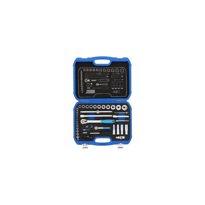 GEDORE Socket Set 1/4 + 1/2 69-pieces