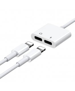 Audio Adapter Dual Lightning Joyroom S-Y104 (white)