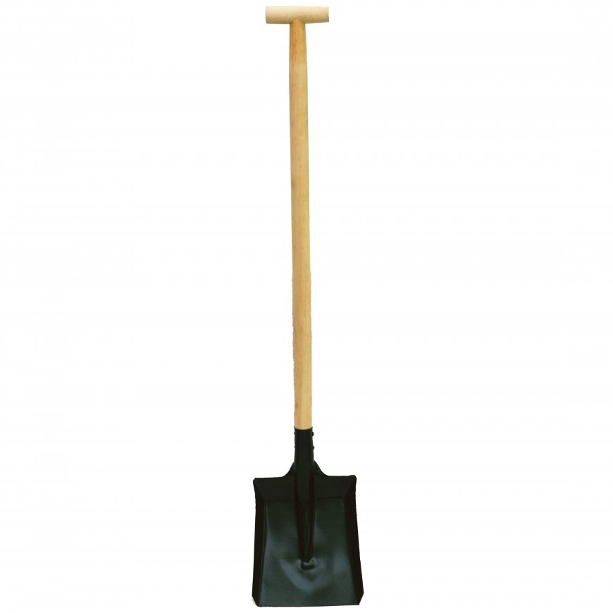POLSKA Coal shovel 240 * 315mm with wooden handle, 115cm long – 2