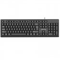 Aula AK205 Ergonomic Silent Click PC Klaviatūra 104 buttons EN / RUS išdėstymas 1.5m USB Cable Juodas Aula AK205 Ergonomic Silent Click PC Klaviatūra 104 buttons EN / RUS išdėstymas 1.5m USB Cable Juodas
