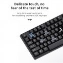 Aula AK205 Ergonomic Silent Click PC Keyboard 104 buttons EN / RUS layout 1.5m USB Cable Black Aula AK205 Ergonomic Silent Click PC Keyboard 104 buttons EN / RUS layout 1.5m USB Cable Black