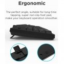 Aula AK205 Ergonomic Silent Click PC Klaviatūra 104 buttons EN / RUS išdėstymas 1.5m USB Cable Juodas Aula AK205 Ergonomic Silent Click PC Klaviatūra 104 buttons EN / RUS išdėstymas 1.5m USB Cable Juodas