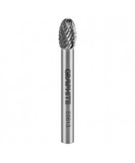 Graphite Grafitas HM METALO FREŽAS E TIPO (OVALUS) 8 X 13 MM BOTAS 6 X 45 MM 55H364 GRAFITAS