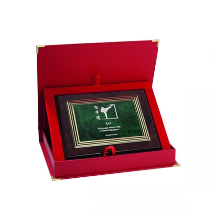 Tryumf Plastic diploma with engraving on a gold plate + CASE – 3