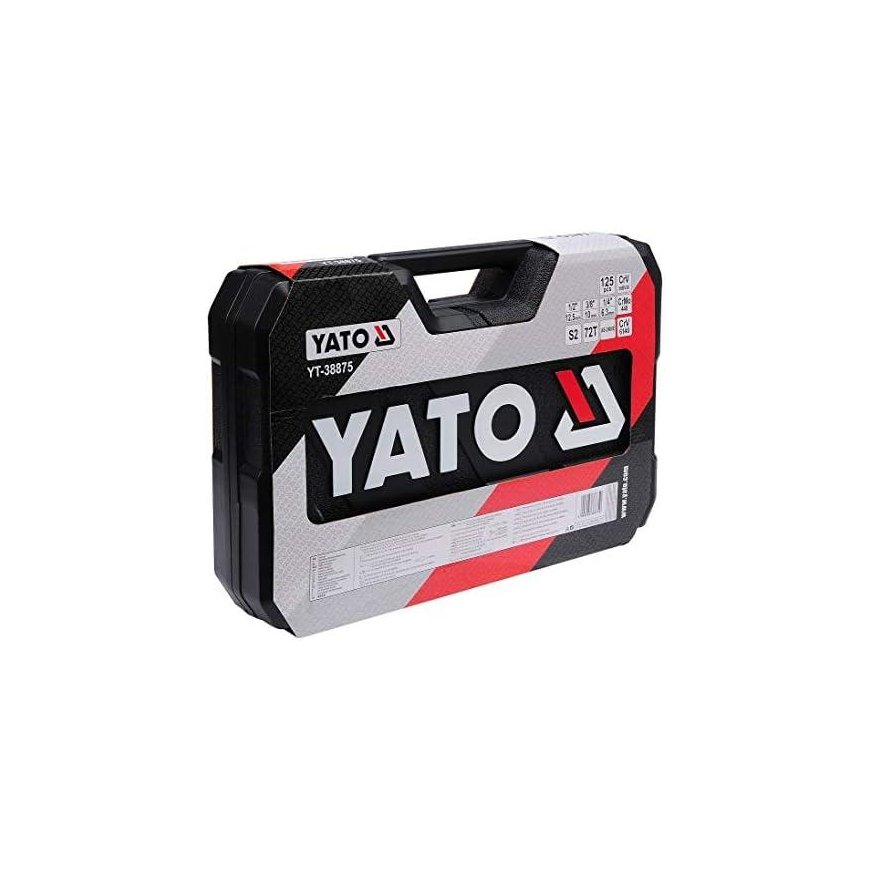 YATO TOOL SET 126 pcs. 1/2" / 3/8" / 1/4" 38875 – 3