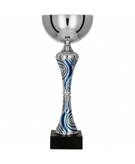 Detail Puchar metalowy silver and blue