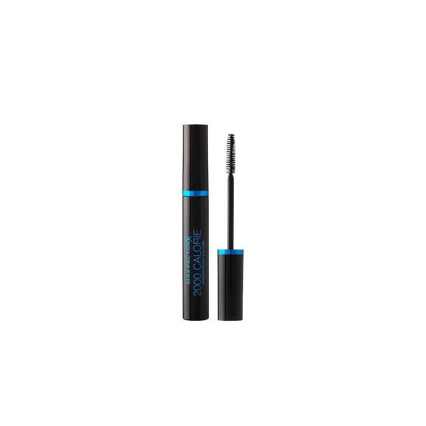 Blakstienų tušas Max Factor 2000 Atsparus vandeniui, juoda, 9 ml – 2