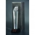 Tryumf Engraved glass trophy with case + paint filler