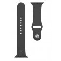 Tactical Apple silicone strap for smart watch, Black, 42/44/45mm