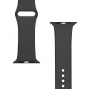 Tactical Apple silicone strap for smart watch, Black, 42/44/45mm
