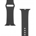Tactical Apple silicone strap for smart watch, Black, 42/44/45mm