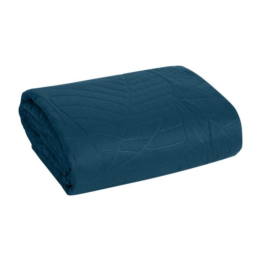 Eurofirany DESIGN 91 BONI / 6 Bedspread, quilted by hot pressing with leaf pattern, 170X210 cm, color: blue Bedspread – 2