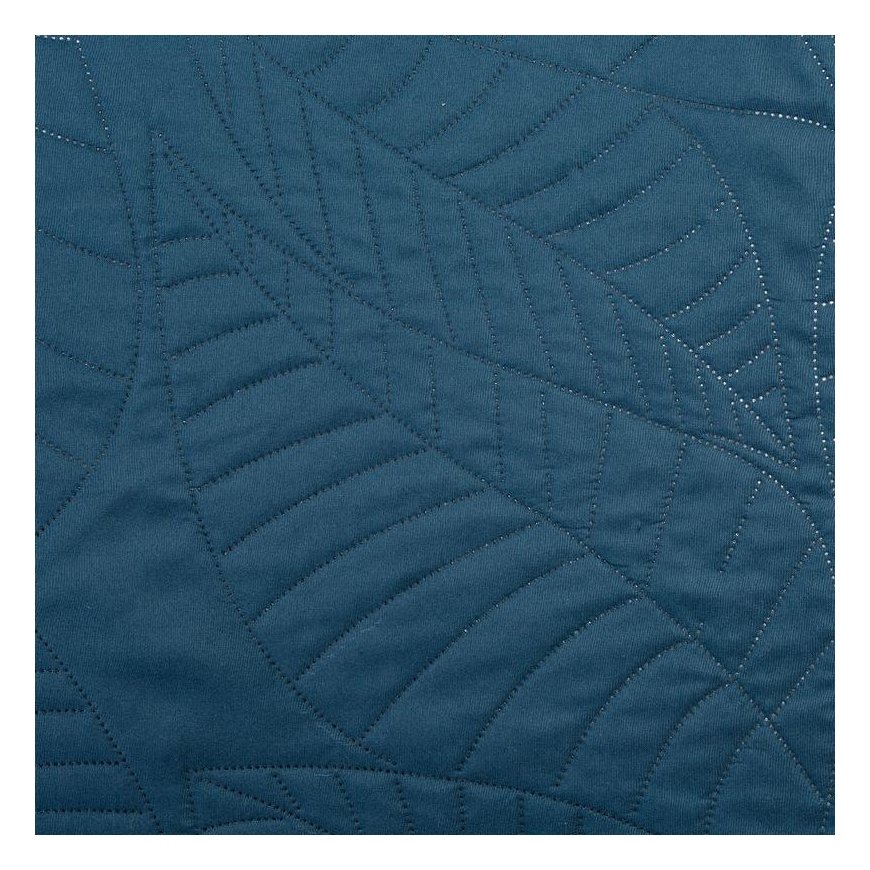 Eurofirany DESIGN 91 BONI / 6 Lovatiesė, dygsniuota karšto spaudimo būdu su lapų raštu, 170X210 cm, spalva: mėlyna Lovatiesė – 3