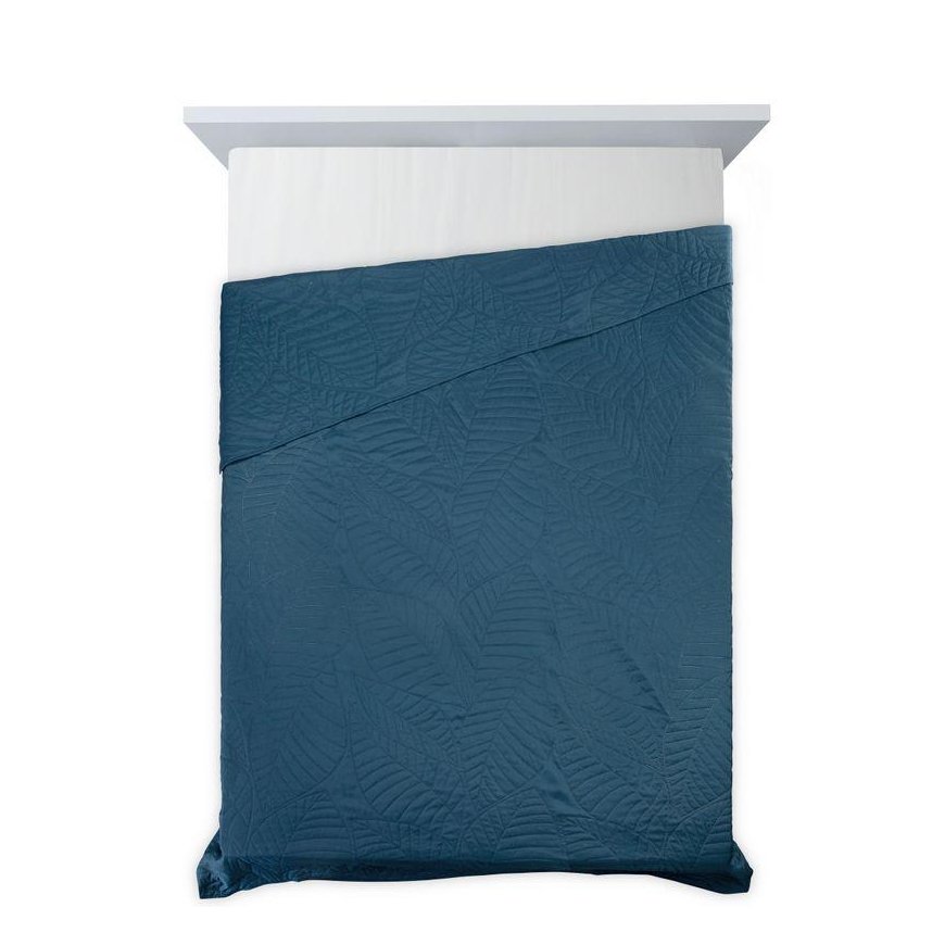 Eurofirany DESIGN 91 BONI / 6 Bedspread, quilted by hot pressing with leaf pattern, 170X210 cm, color: blue Bedspread – 4