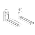 Elektrinė krosnelė Maclean MC-915 W Universal Microwave Oven Bracket Holder Wall Mount Adjustable Baltas Space Saving 30kg Elektrinė krosnelė Maclean MC-915 W Universal Microwave Oven Bracket Holder Wall Mount Adjustable Baltas Space Saving 30kg