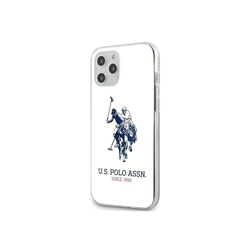 Case US Polo Assn US Polo USHCP12MTPUHRWH iPhone 12/12 Pro 6.1" White / White Glossy Large Logo – 2