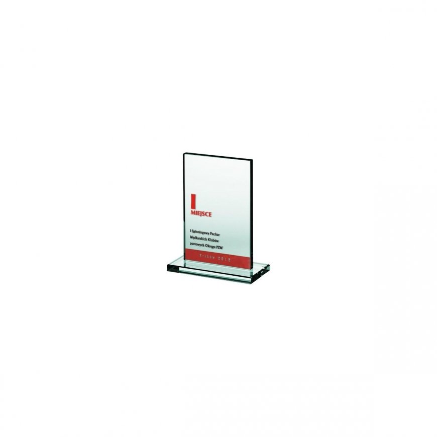 Tryumf Engraved glass trophy + paint filler – 2