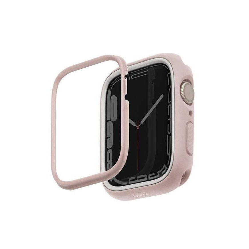 Uniq Išmaniojo laikrodžio Apple Watch 4/5/6/7/8/SE ekrano rėmelis, Rožinės spalvos, 44/45mm
