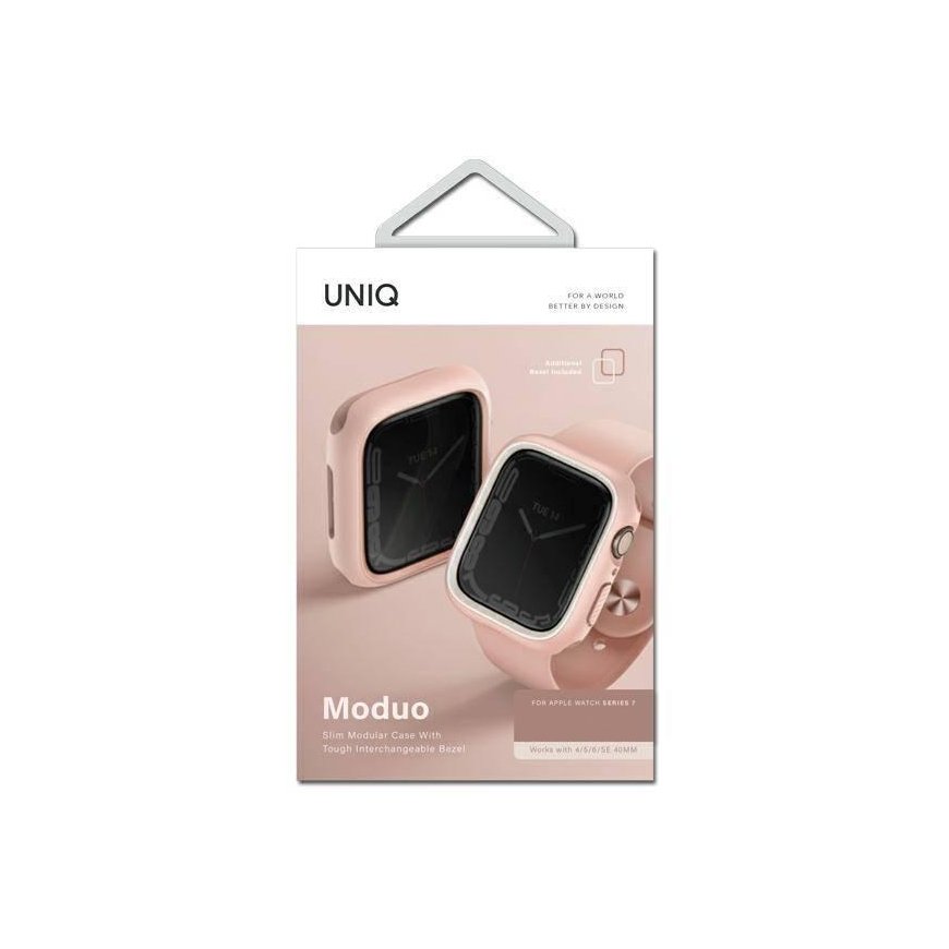 Uniq Apple Watch 4/5/6/7/8/SE Screen Frame, Pink, 44/45mm – 3