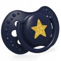 LOVI silicone dynamic pacifiers STARDUST, blue, 0-3 months, 2 pcs., 22/892_blue