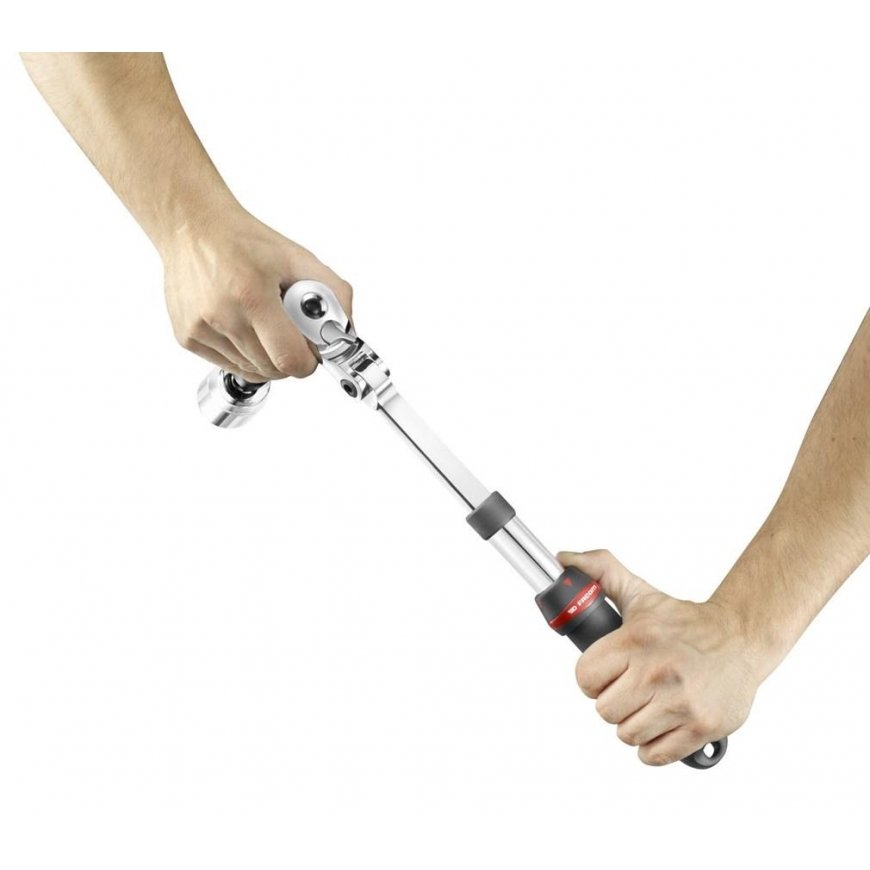 Dustproof 1/2" Extended Tilt Ratchet, With Bracket Telescopic 304-437mm, 72 Teeth, FACOM [SXL.171PB]