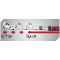 Dustproof 1/2" Extended Tilt Ratchet, With Bracket Telescopic 304-437mm, 72 Teeth, FACOM [SXL.171PB]