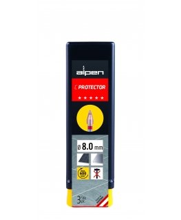 3 pcs in the set. drill bits for very hard ceramic, porcelain and glass tiles 8 mm C PROTECTOR ALPEN [2030300800100]