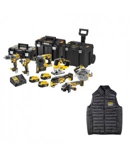 Cordless tool set Combo DCD796+DCF887+DCS355+DCS334+DCH273+DCG405+DCS570, 18V XR, DeWalt [DCK755P3T-QW] 3x5.0Ah, Li-Ion, TStak +