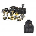 Akumuliatorinis įrankių rinkinys Combo DCD796+DCF887+DCS355+DCS334+DCH273+DCG405+DCS570, 18V XR, DeWalt [DCK755P3T-QW] 3x5.0Ah, 