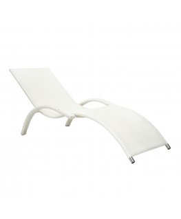 Deck chair MERIDIAN white