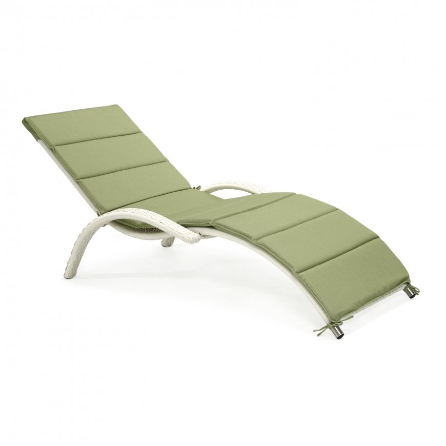 Deck chair MERIDIAN white – 2