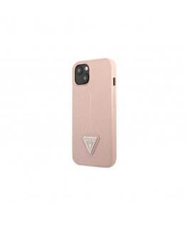 Guess GUHCP14LPSATLP iPhone 14 Pro 6.1" Pink/Pink Hard Case SaffianoTriangle Logo