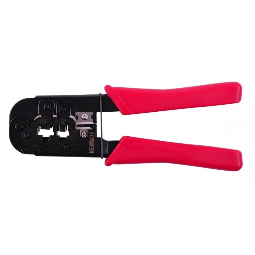 „Kemot“ užspaudimo įrankis, skirtas RJ-11 / RJ-12 / RJ-45 (NAR0008)