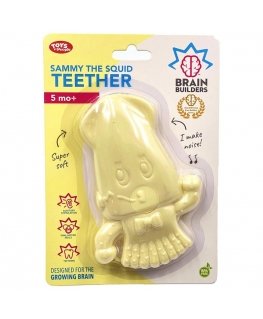 „Brain Builders“ kramtukas „LANKSTUSIS KALMARAS“ 5mėn+ / Sammy Squid Teether