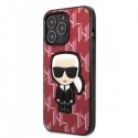 Karl Lagerfeld Case iPhone 13 Pro Max KLHCP13XPMNIKPI Red Hard Case Monogram Iconic Karl