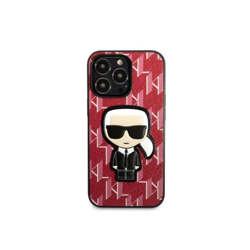Karl Lagerfeld Case iPhone 13 Pro Max KLHCP13XPMNIKPI Red Hard Case Monogram Iconic Karl – 3