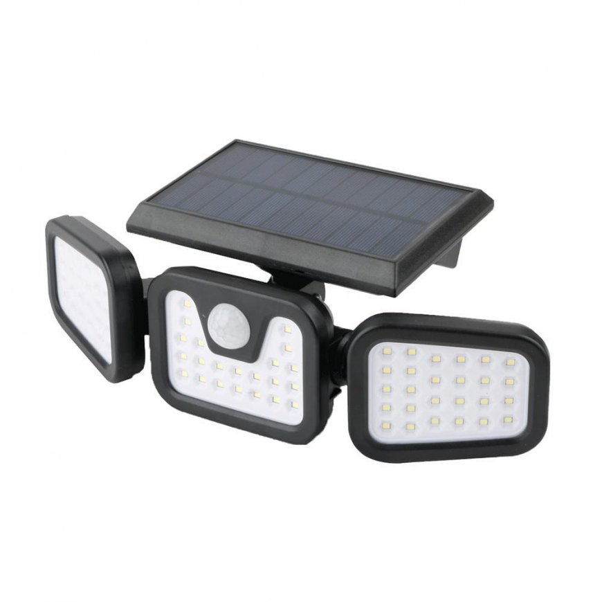 Oem SUNARI solar lamp LED FLS-03 74*SMD PIR 8W 600lm 6000K 2400mAh Li-Ion Forever Light – 3
