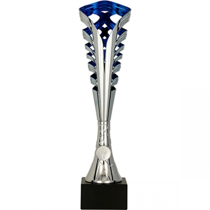 Detail Silver-blue plastic cup