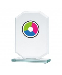 Detail LuxorJet color printing glass trophy