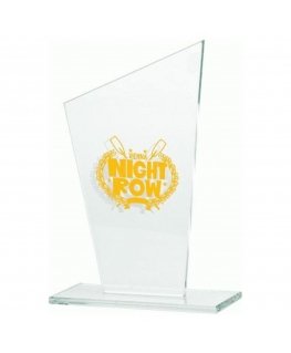 Tryumf Engraved glass trophy + paint filler