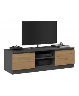 Topeshop RTV 120 ANTR/ARTIS TV stovas / baldas garso ir vaizdo aparatūrai 2 spintos