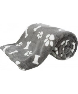Trixie Kenny, cot, gray, plush, 75 × 50 cm