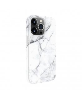 Case Evelatus Apple iPhone 14 Pro Premium Silicone case Customized Print Marble White