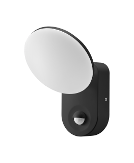Wall lamp Orno RIOLIT LED 15W, garden lamp with motion sensor, 1100lm, IP65, 4000K, black