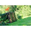PROSPERPLAST compost bin 380L Black 82 x 72 x 72cm