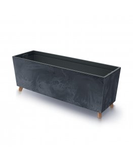 Pot Prosperplast URBI CASE BETON EFFECT N, CEN-81337, anthracite color