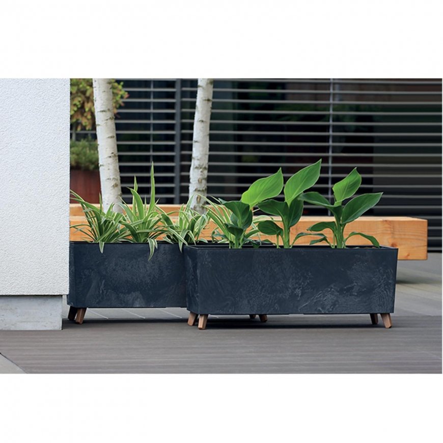 Pot Prosperplast URBI CASE BETON EFFECT N, CEN-81337, anthracite color – 3