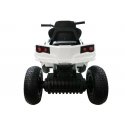 Lean Cars Quad Bike on Battery BDM0906 Inflatable Wheels White