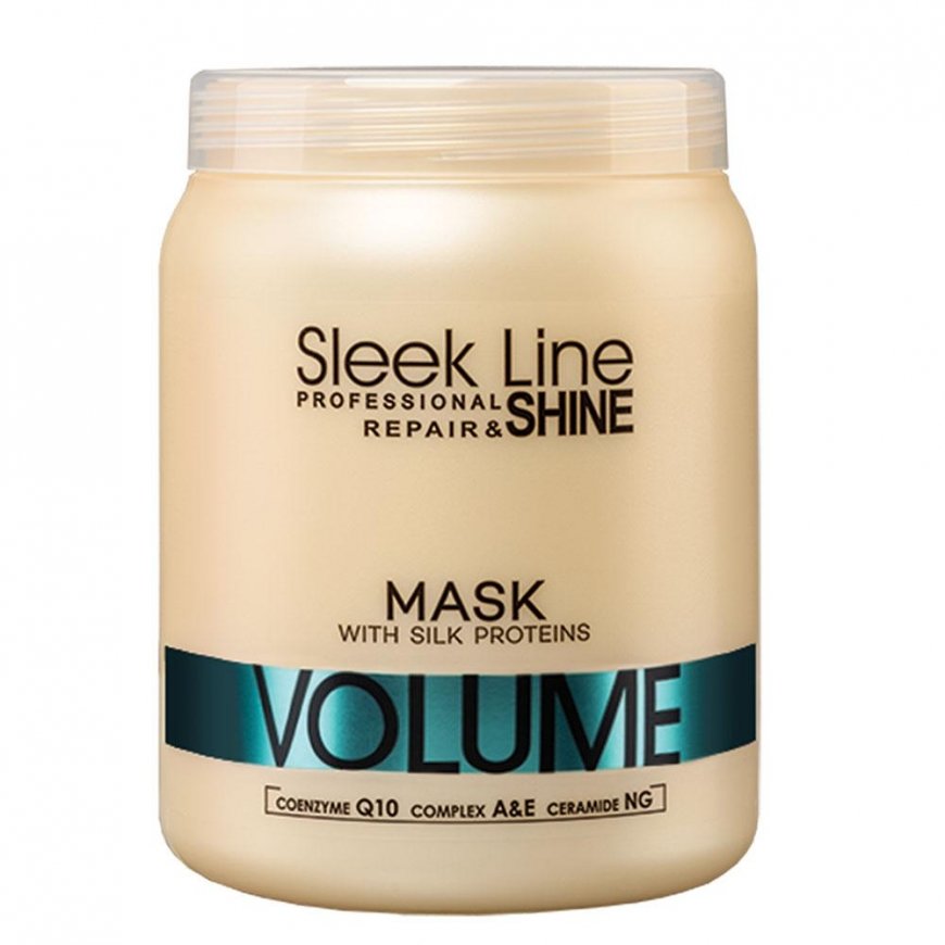 Stapiz Sleek Line Atstatomasis Apimties suteikiantis Kaukė šilkinė plaukų kaukė apimčiai didinti 1000ml – 2