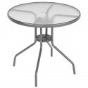 Saska Garden Garden furniture set, table, 4 chairs and dark gray umbrella Saska Garden Garden furniture set, table, 4 chairs and dark gray umbrella